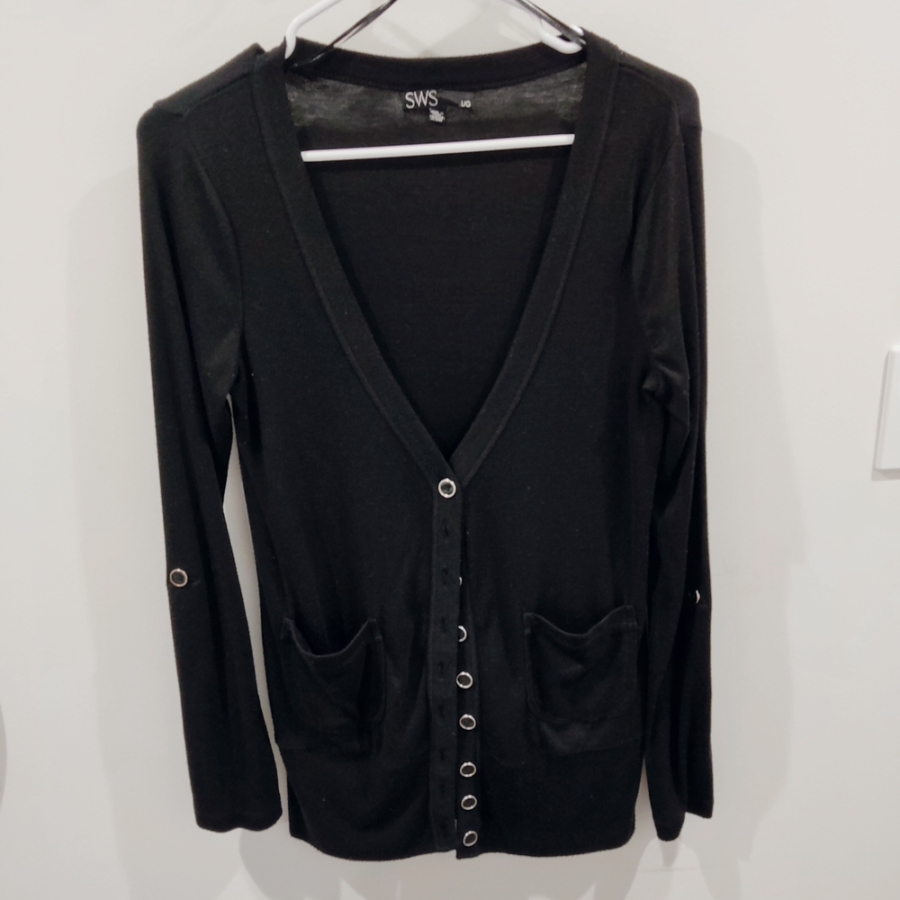 2/$10 3/$12 Black Women's Cardigan Sweater